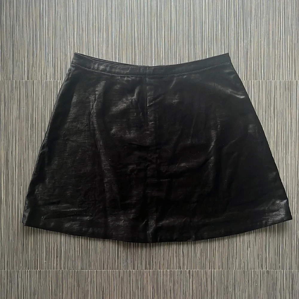 Free People Black Velvet Skirt - Size 12
